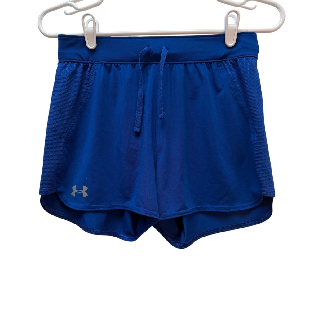 Under Armour Royal Blue Athletic‎ Shorts Women's Size XS Drawstring Waist